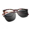 Ivan - Square Demi Clip On Sunglasses for Men & Women